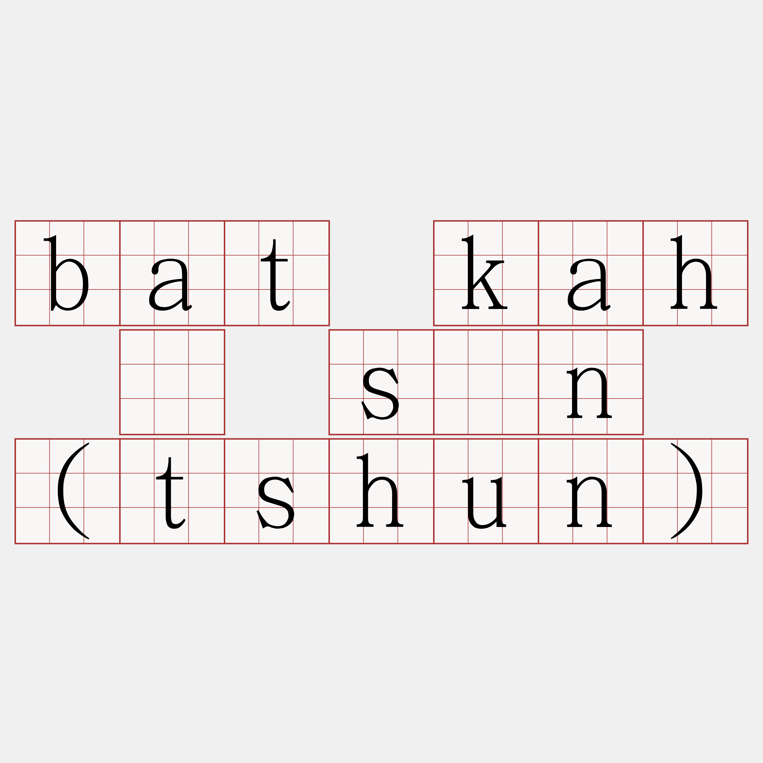 bat kah ū sīn (tshun)